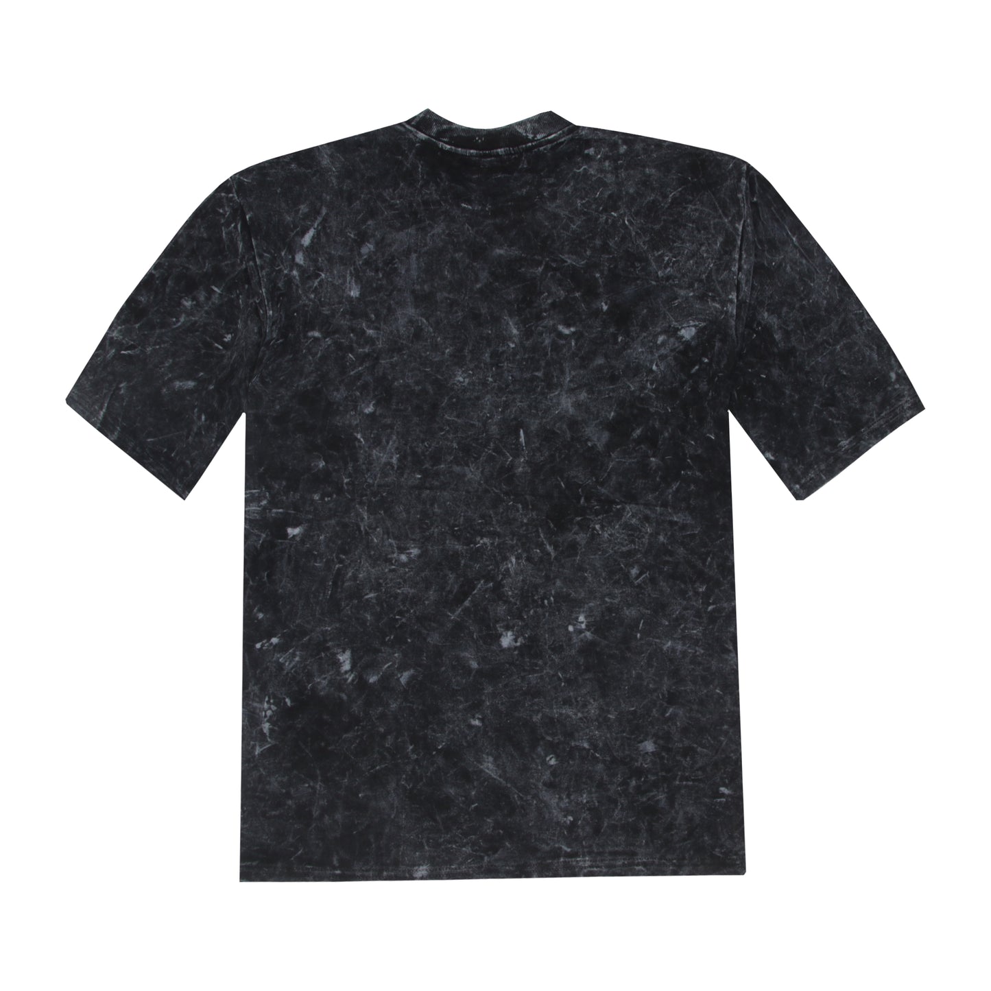 Acid Wash - Black Oversized Embroidery T-shirt