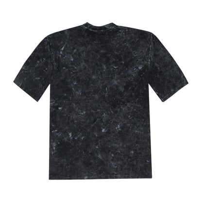 Acid Wash - Black Oversized Embroidery T-shirt
