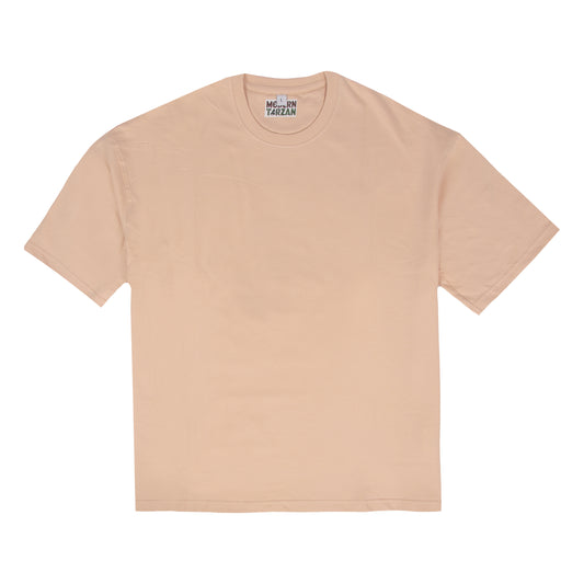 Solids - Beige Oversized T-shirt