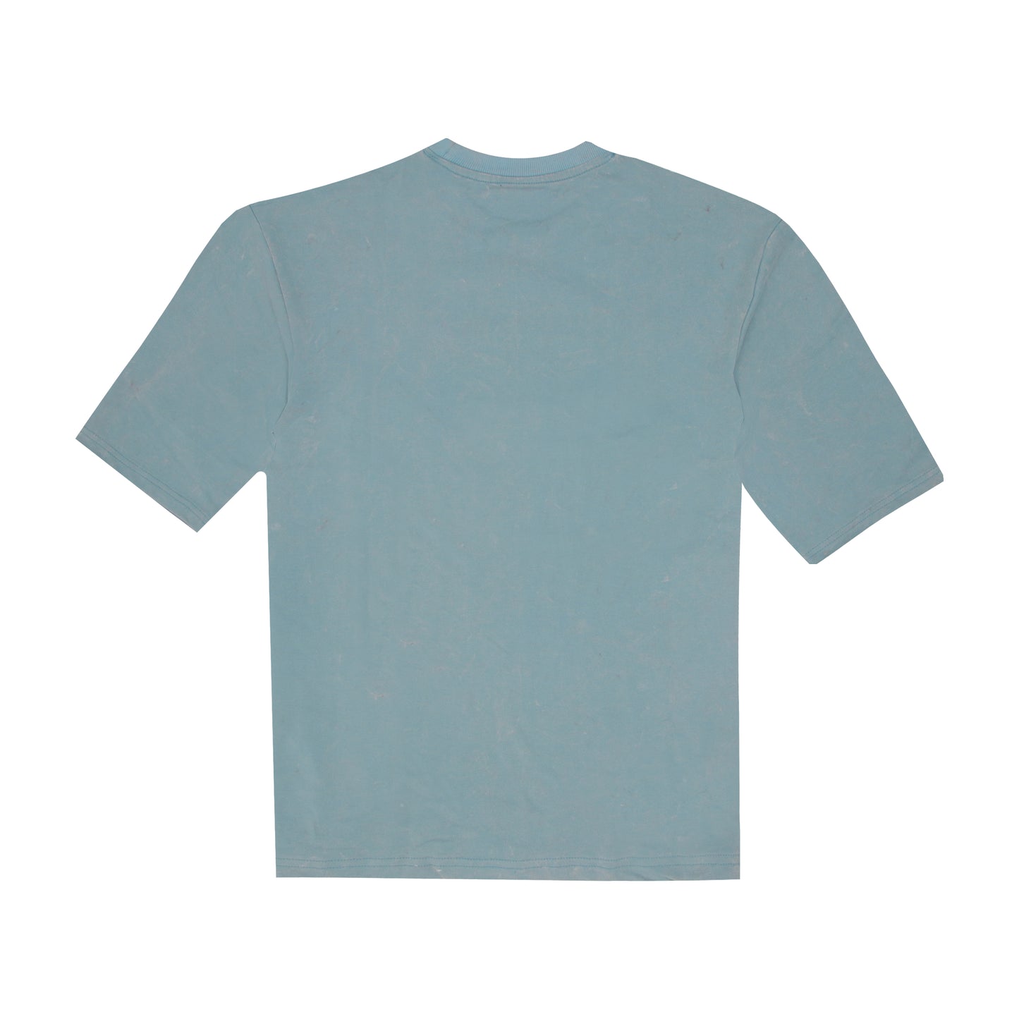 Acid Wash - Blue Oversized Embroidery T-shirt