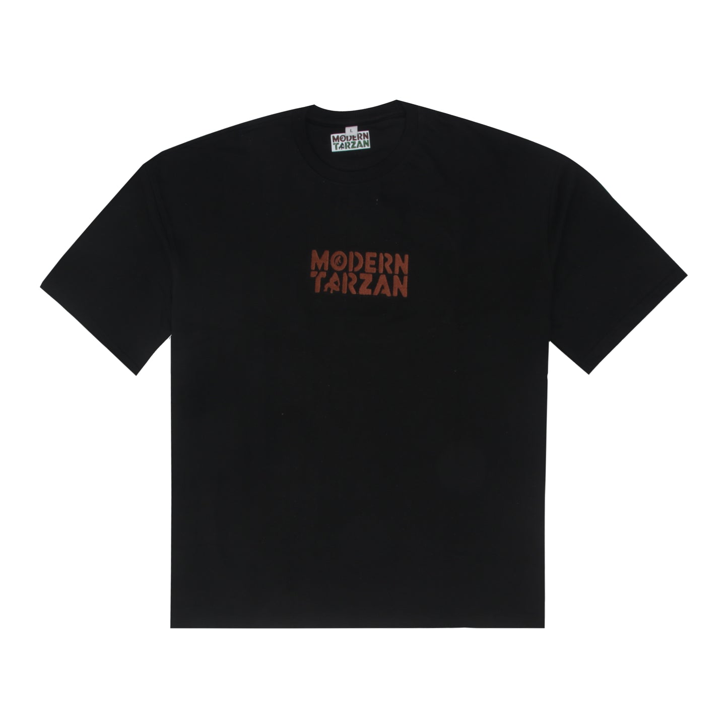 Modern Tarzan - Black Embroidery Oversized T-shirt
