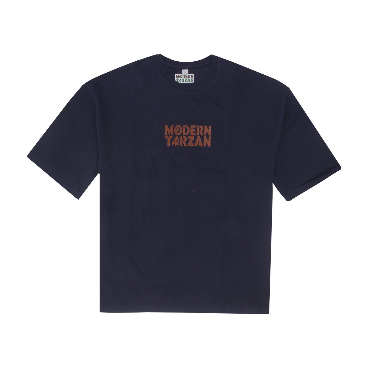 Modern Tarzan - Navy Blue Embroidery Oversized T-shirt