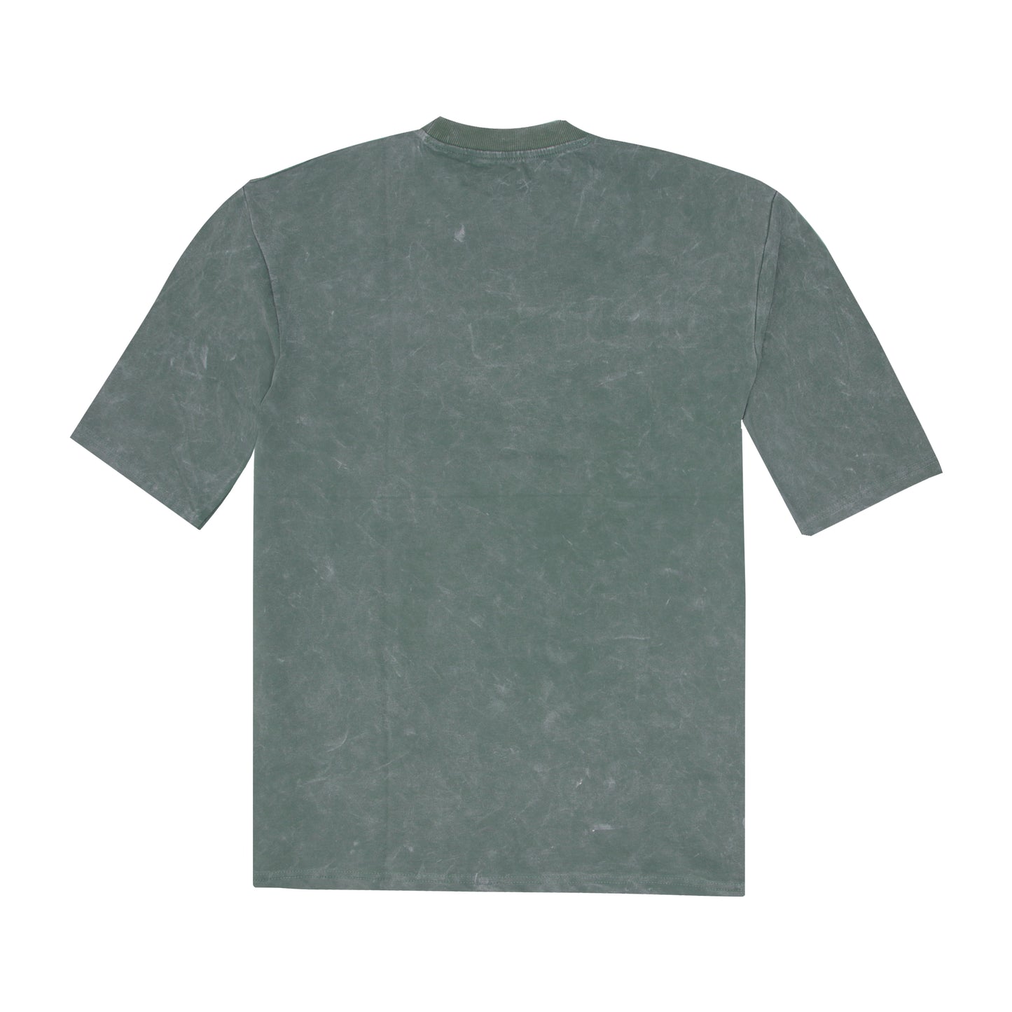 Acid Wash - Green Oversized Embroidery T-shirt